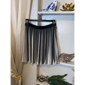 NWT Sam Edelman 2 Black White Lined Back Zip Enchanted Kiss Flowy Skirt $129